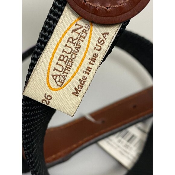 NEW Auburn Leathercrafters Belt size 26 Lavender Lattice Dog Collar Plaid NWT - Picture 2 of 6